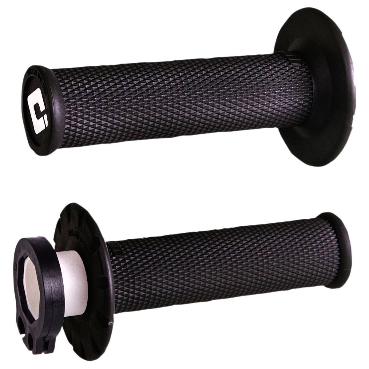 Poignées ODI MX Lock On V2 No Waffle 2/4 Noir | Motocross