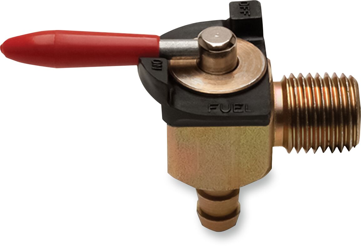Motion Pro - Motion Pro Fuel Valve 1/4" Npt X 1/4" Barb 90 Degree