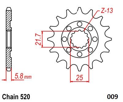 Moto-Master - Front Sprocket 520 15T - Bild 3