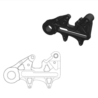 Moto-Master - Brake Caliper Adaptor 240Mm