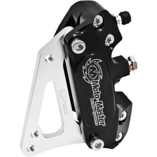 Moto-Master - Brake Caliper Kit 4 Piston Caliper + Adapter Sm Racing Black