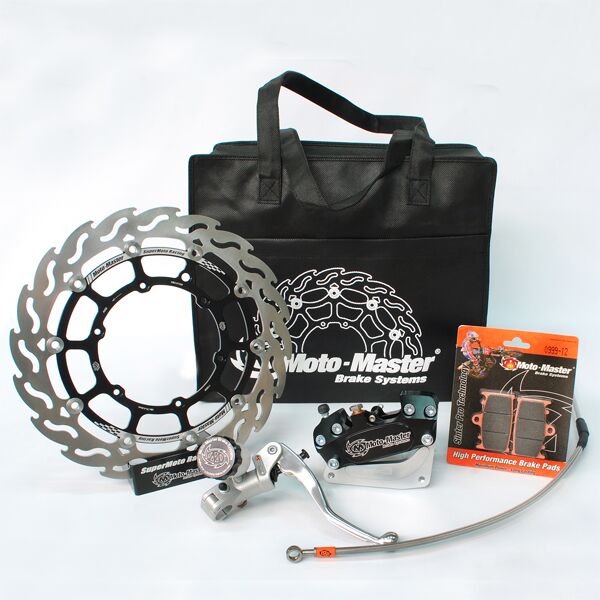 Moto-Master - Sm Race Kit: 320Mm Floating Flame, Brake Pads/Line,4 Piston Caliper/Bracket, Radial Master Cylinder - Bild 2