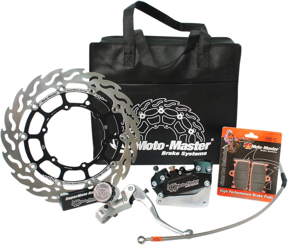 Moto-Master - Sm Race Kit: 320Mm Floating Flame, Brake Pads/Line,4 Piston Caliper/Bracket, Radial Master Cylinder - Bild 3