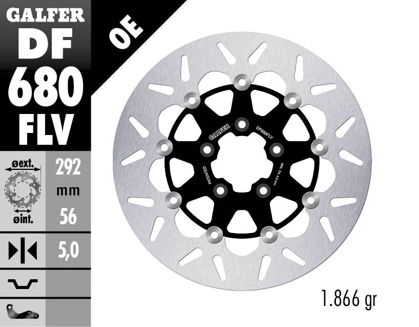 Galfer - Brake Disc Floating Round - Bild 2