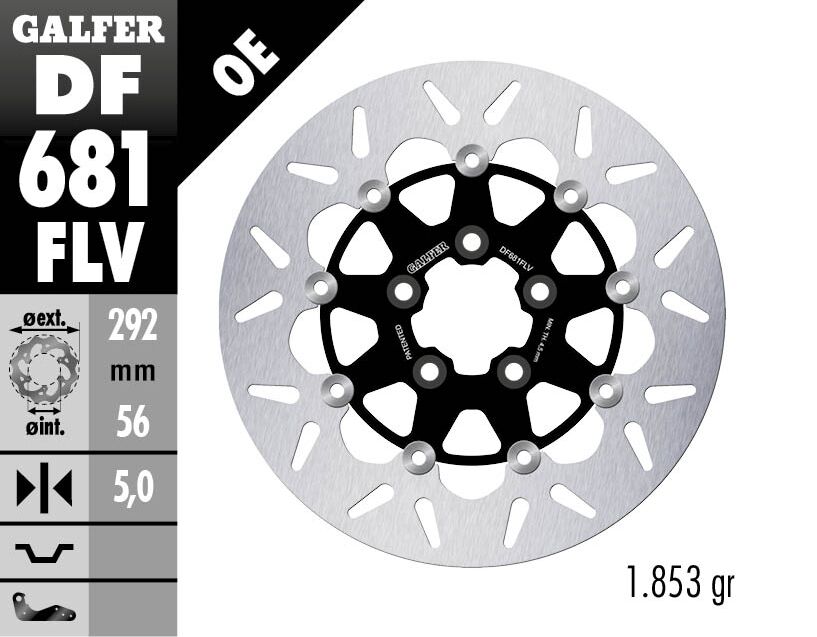 Galfer - Brake Rotor Floating Round - Bild 2