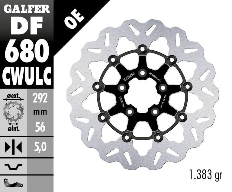 Galfer - Brake Rotor Floating Wave - Bild 2