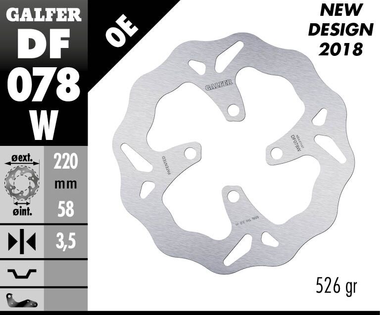 Galfer - Brake Rotor Fixed Wave - Bild 2