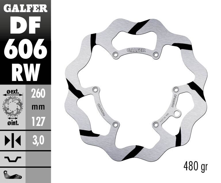 Galfer - Brake Rotor Fixed Wave Grooved - Bild 2