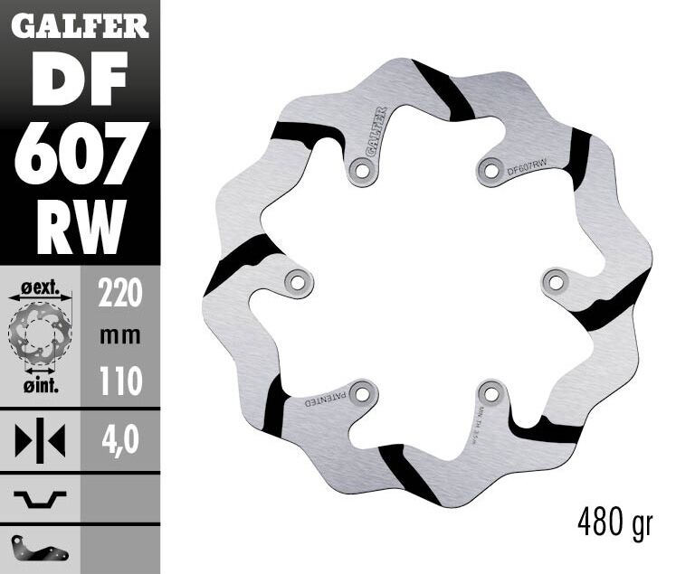 Galfer - Brake Rotor Fixed Wave Grooved - Bild 2