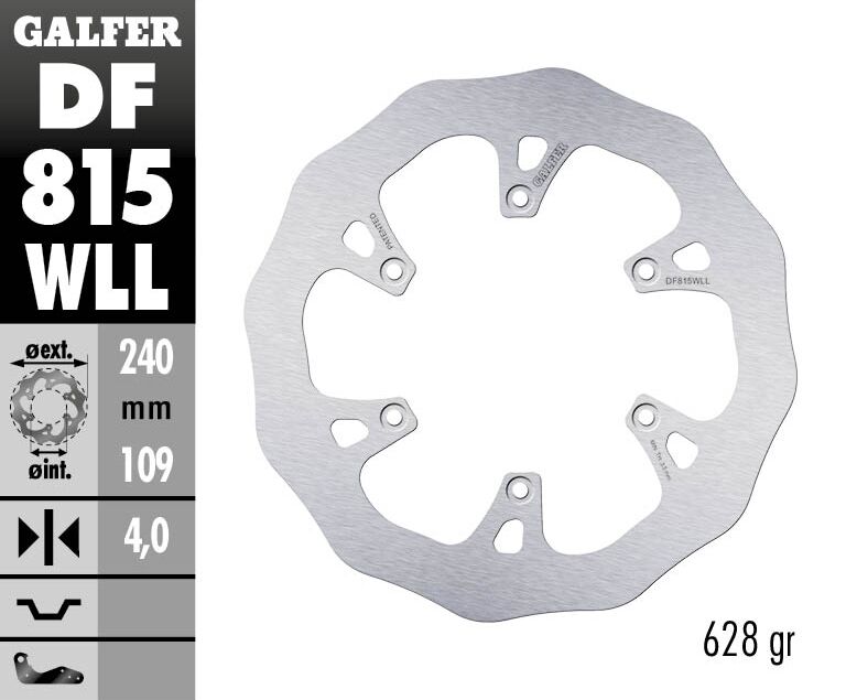 Galfer - Brake Rotor Fixed Wave Solid - Bild 2
