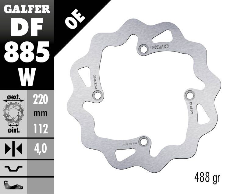 Galfer - Brake Rotor Fixed Wave 220 - Bild 2