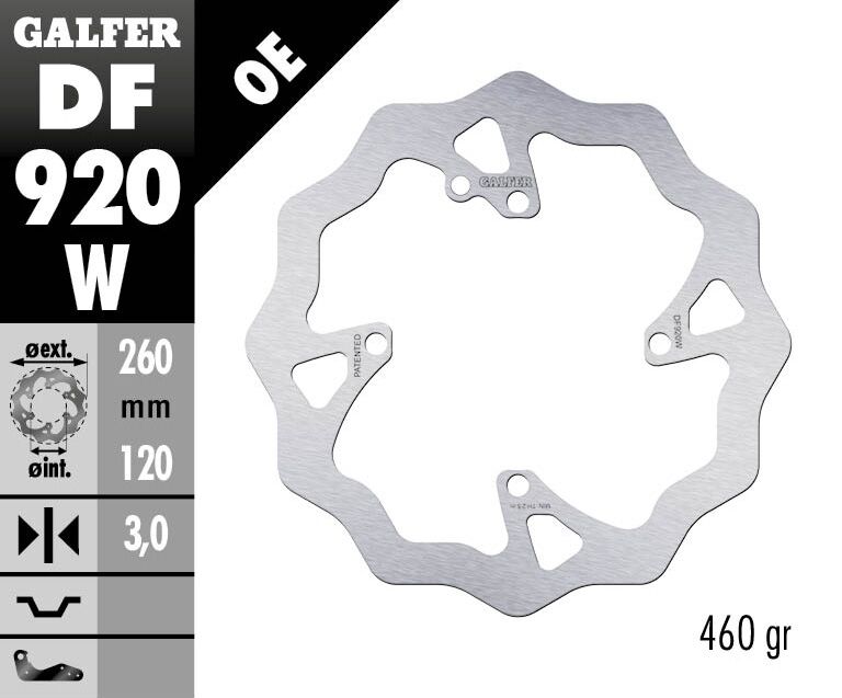 Galfer - Brake Rotor Fixed Wave 260 - Bild 2