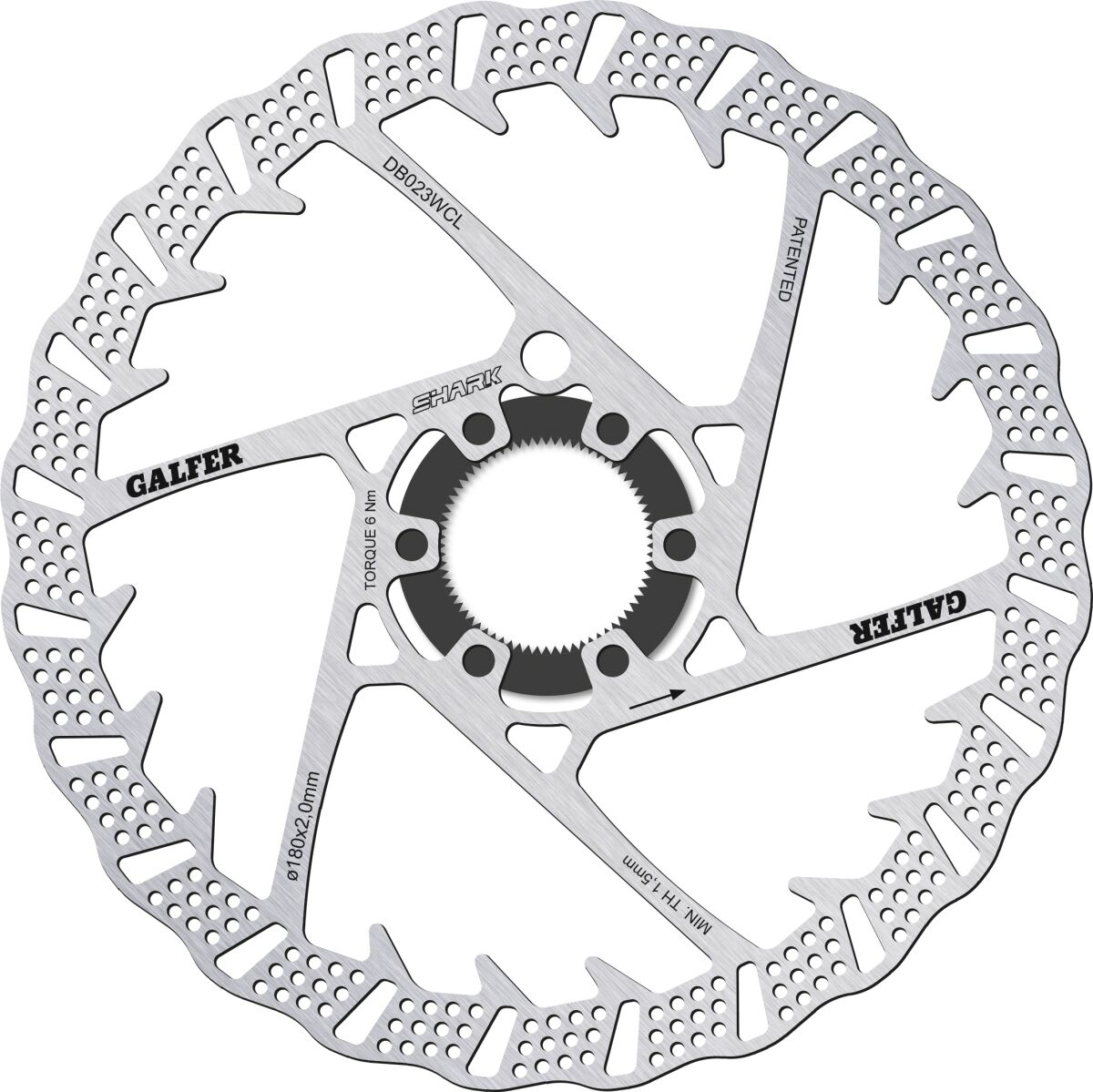 Galfer - Disc Shark 180X2.0Mm C-Lock