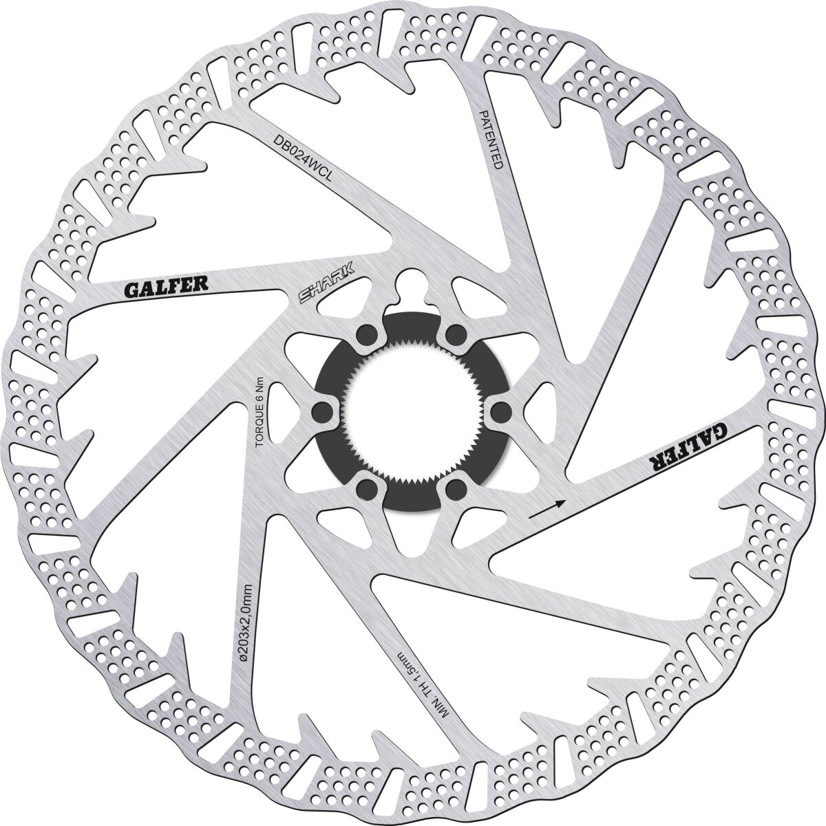 Galfer - Disc Shark 203X2.0Mm C-Lock