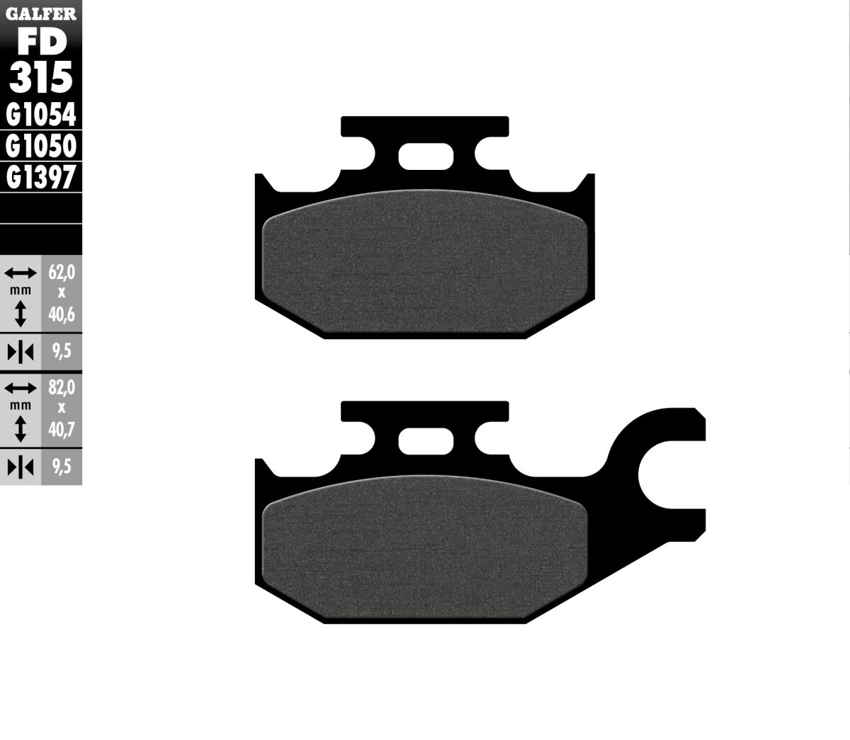 Galfer - Brake Pad Scooter Organic
