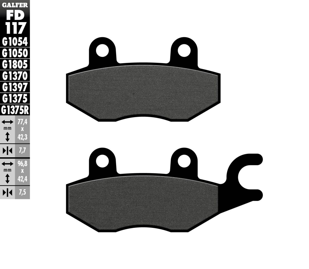 Galfer - Brake Pad Scooter Organic