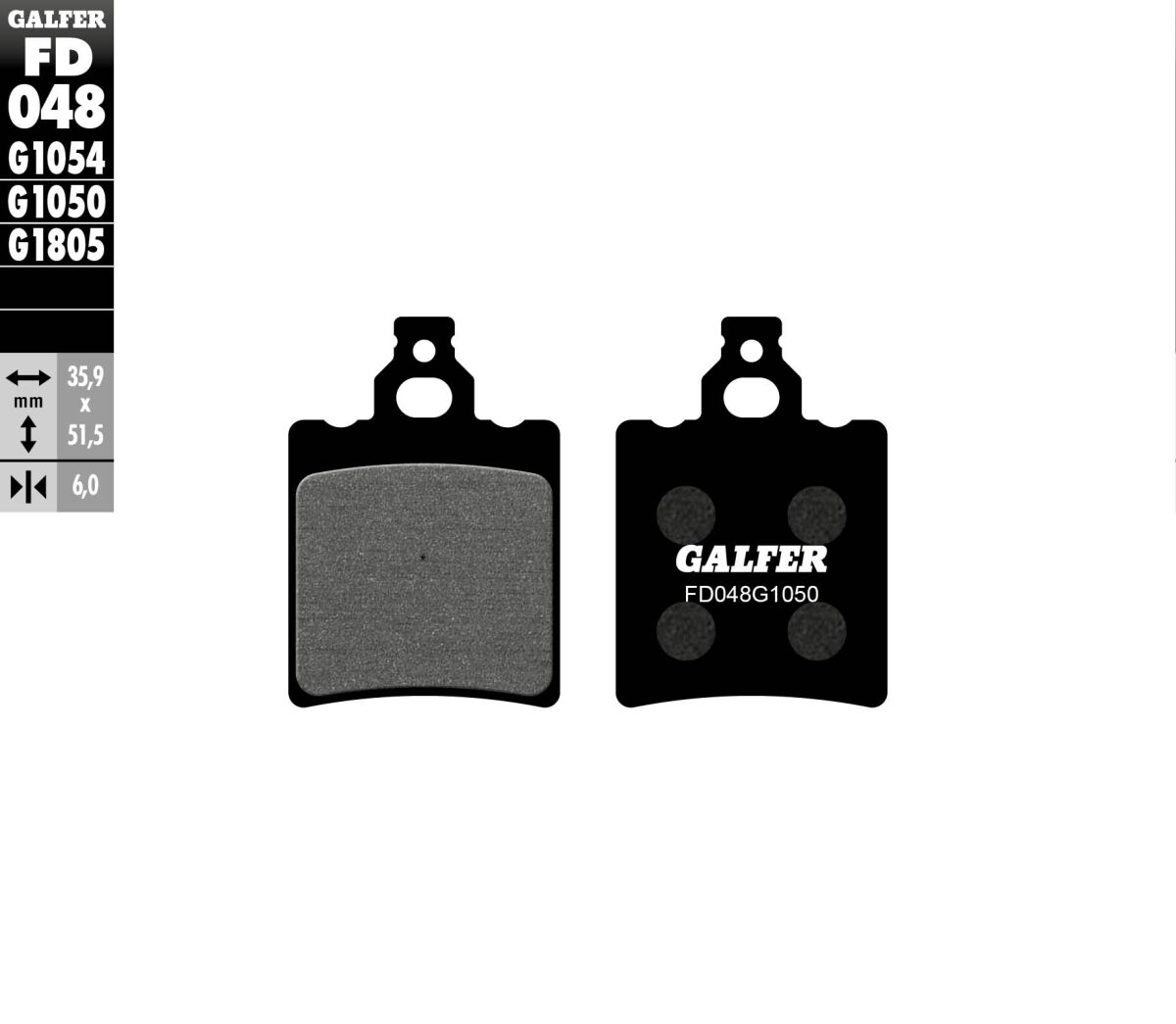 Galfer - Brake Pad Scooter Organic