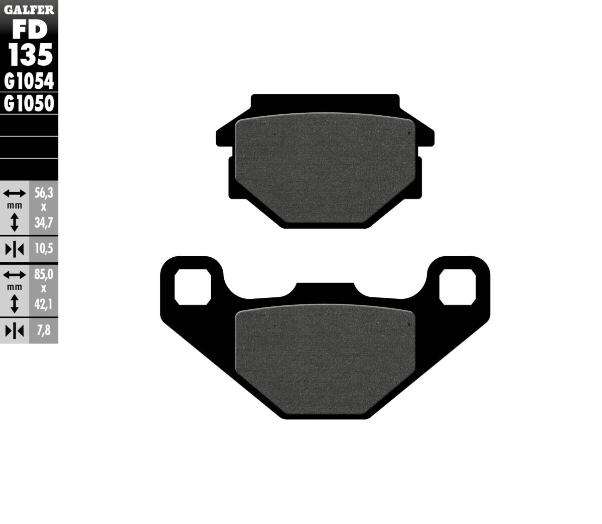 Galfer - Brake Pad Organic Semi Metallic