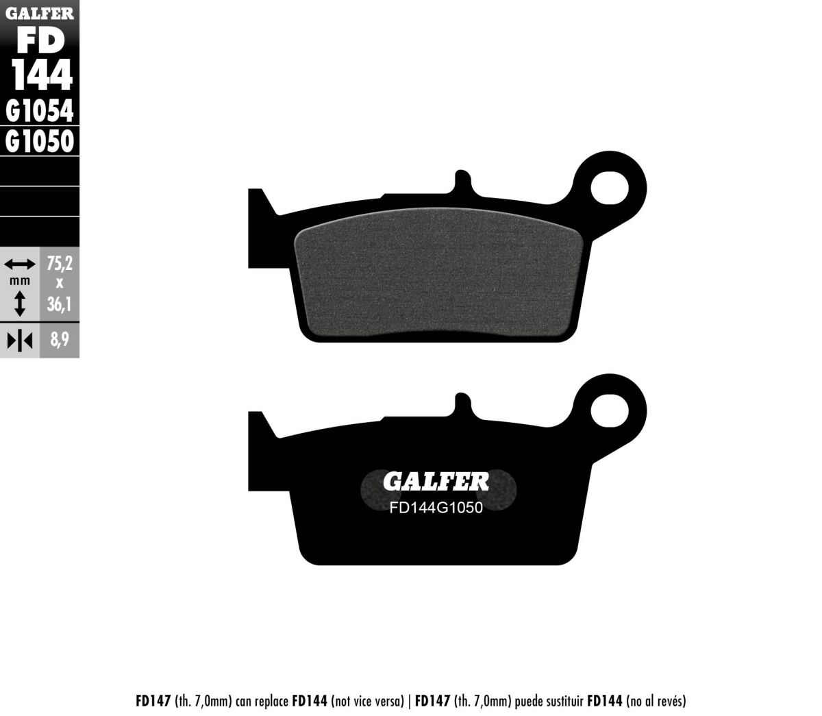 Galfer - Brake Pad Scooter Organic