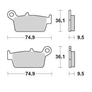 Moto-Master - Brake Pad Offroad Sinter Pro Racing Gp