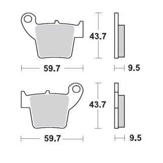 Moto-Master - Brake Pad Offroad Sinter Pro Racing Gp