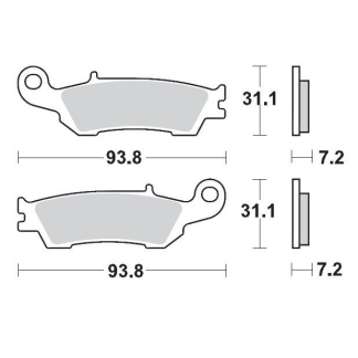 Moto-Master - Brake Pad Offroad Sinter Pro Racing Gp