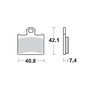 Moto-Master - Brake Pad Offroad Sinter Pro Racing