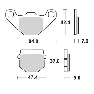 Moto-Master - Brake Pad Offroad Sinter Pro Racing