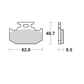 Moto-Master - Brake Pad Offroad Sinter Pro Racing