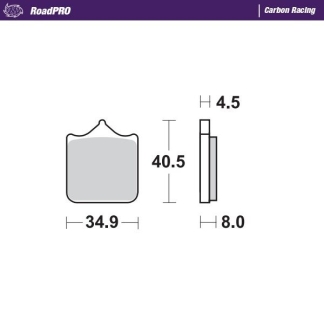 Moto-Master - Brake Pad Roadpro Carbon Racing