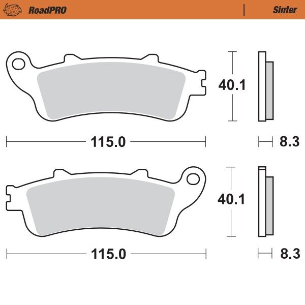 Moto-Master - Brake Pad Roadpro Sinter