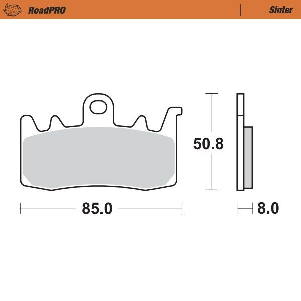 Moto-Master - Brake Pad Roadpro Sinter