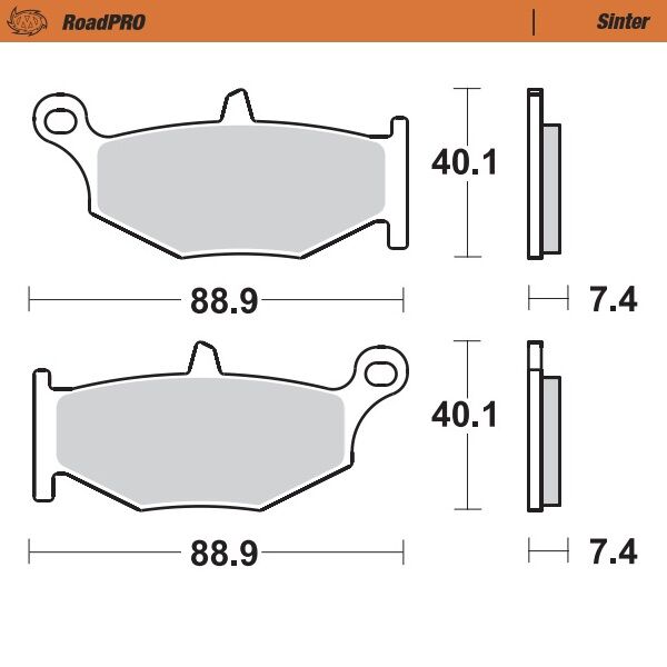 Moto-Master - Brake Pad Roadpro Sinter