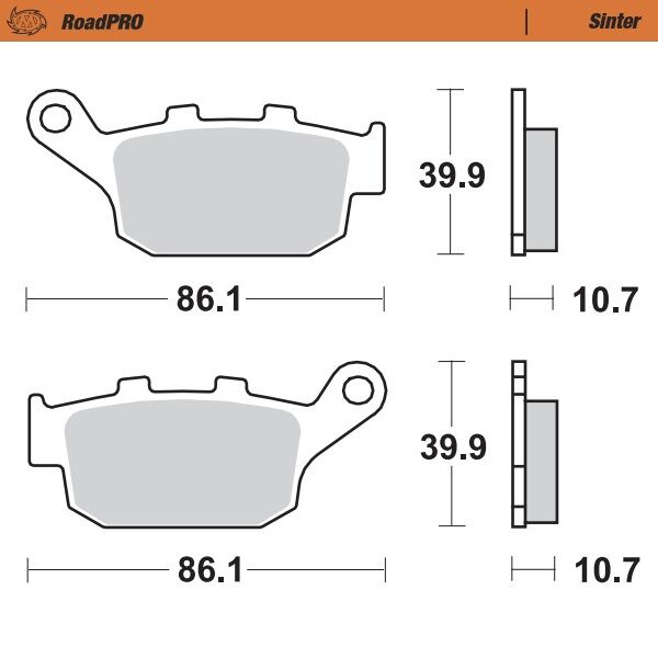 Moto-Master - Brake Pad Roadpro Sinter