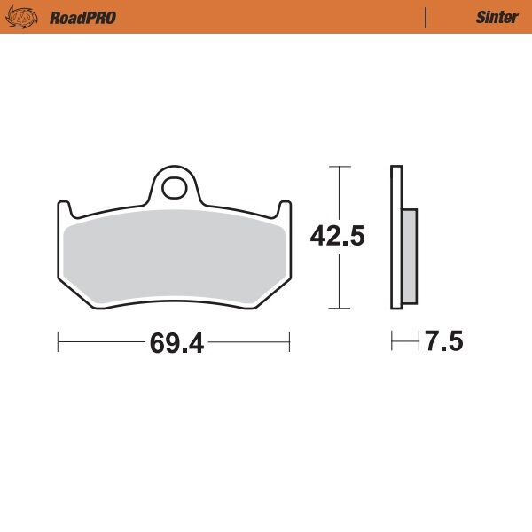 Moto-Master - Brake Pad Roadpro Sinter
