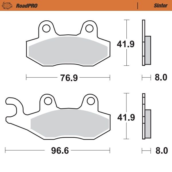 Moto-Master - Brake Pad Roadpro Sinter Scooter