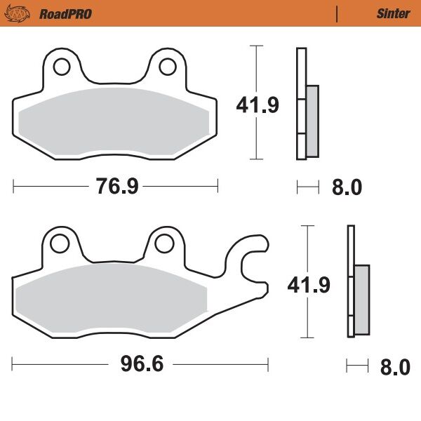 Moto-Master - Brake Pad Roadpro Sinter