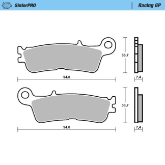Moto-Master - Brake Pad Sinterpro Racing Gp