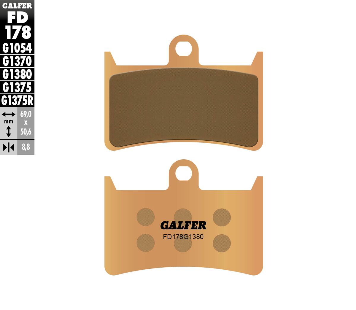 Galfer - Brake Pad Scooter Sinter