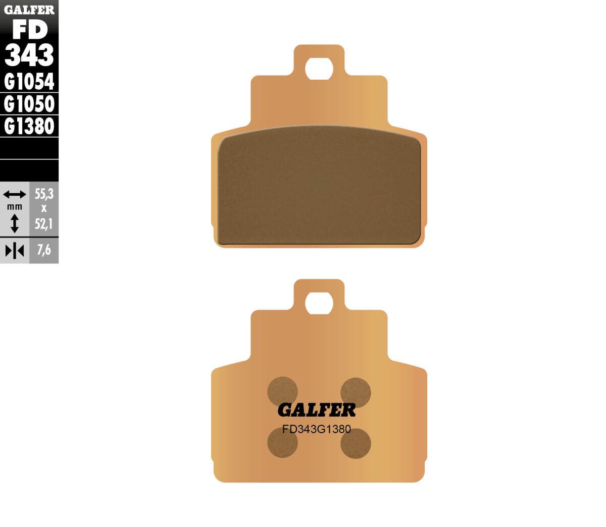 Galfer - Brake Pad Scooter Sinter