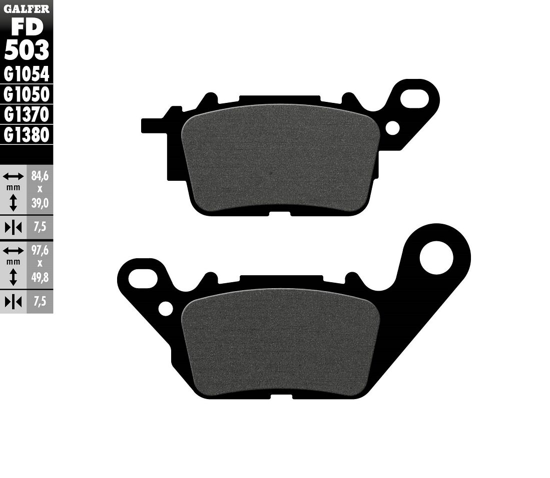 Galfer - Brake Pad Semi Metallic Scooter - Bild 2