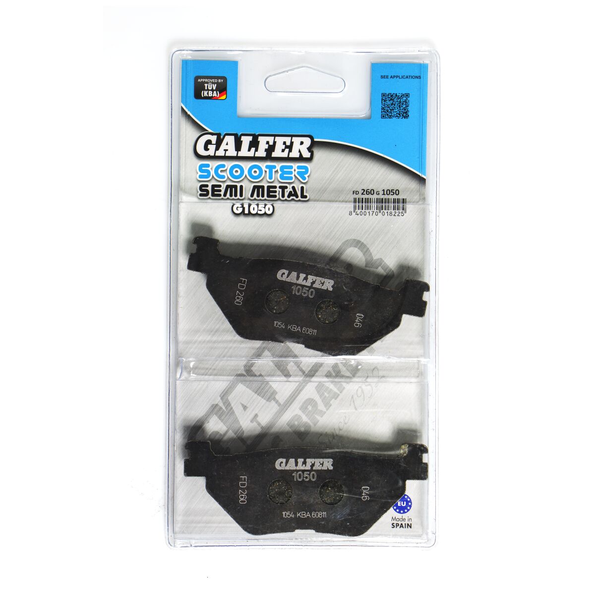 Galfer - Brake Pad Semi Metal Scooter