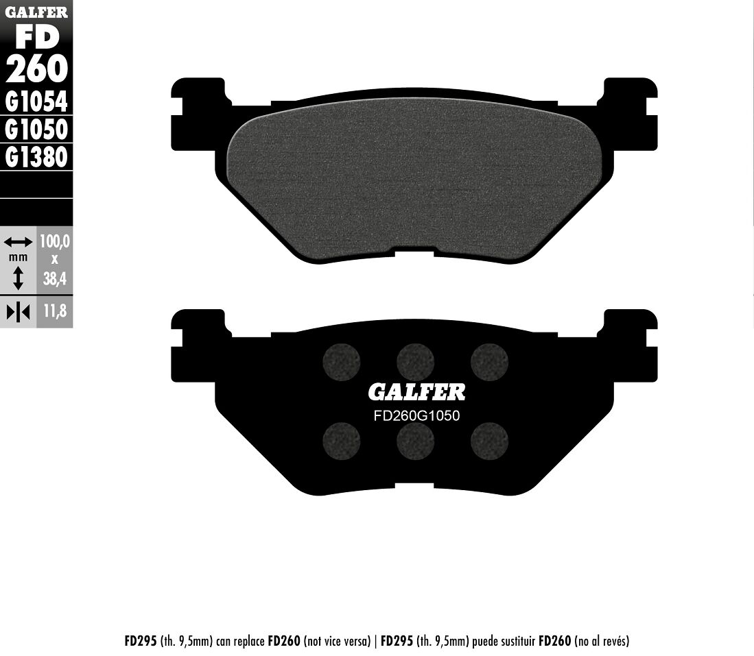 Galfer - Brake Pad Semi Metal Scooter - Bild 2