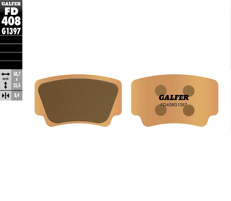 Galfer - Brake Pad Sintered Atv - Bild 2