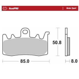 Moto-Master - Brake Pad Roadpro Sinter Sport