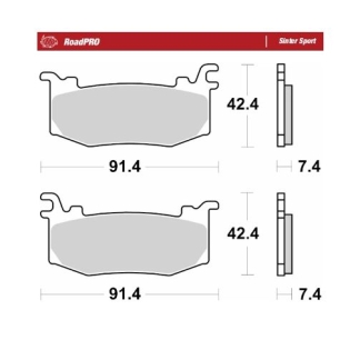 Moto-Master - Brake Pad Roadpro Sinter Sport