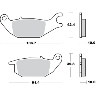 Moto-Master - Brake Pad Ceramic