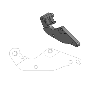 Moto-Master - Relocation Bracket Brake Caliper Sm Street 320Mm