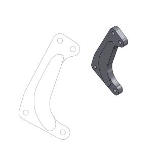 Moto-Master - Relocation Bracket Brake Caliper Sm Racing 320Mm