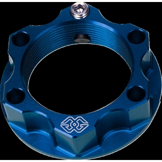 Gilles Tooling - Top Yoke Nut Acma Aluminum 28X1 Blue